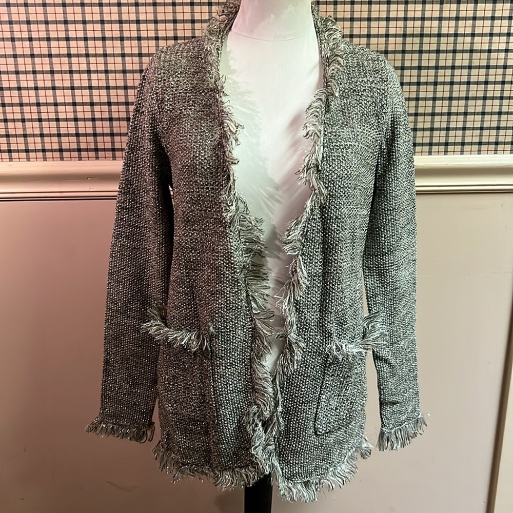 NWT Miracle City Cardigan with Fringe Trim - Women's Size S/M